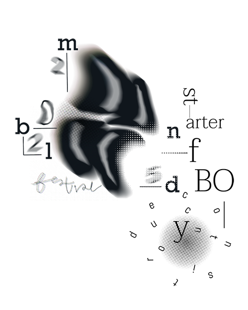 ภาพโปสเตอร์นิทรรศการงานเลือดเดือนหลากหลายที่หอศิลปวัฒนธรรมกรุงเทพ